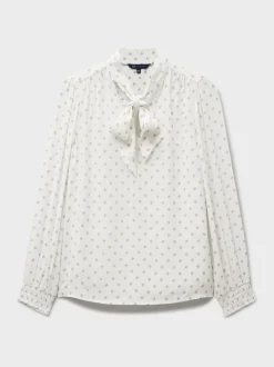 Crew Clothing Willa Tie Neck Blouse
