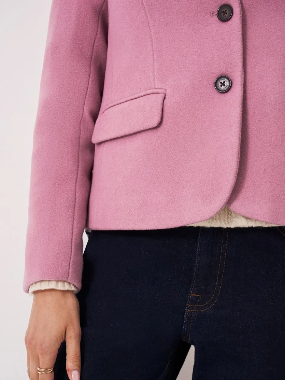 Crew Clothing Wool Blend Blazer