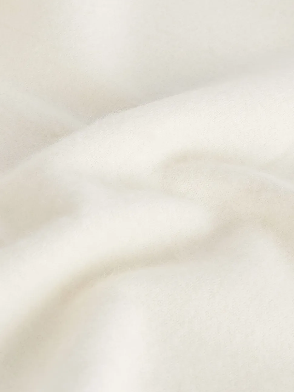 Crème - Barbour® geweven sjaal van lamswol