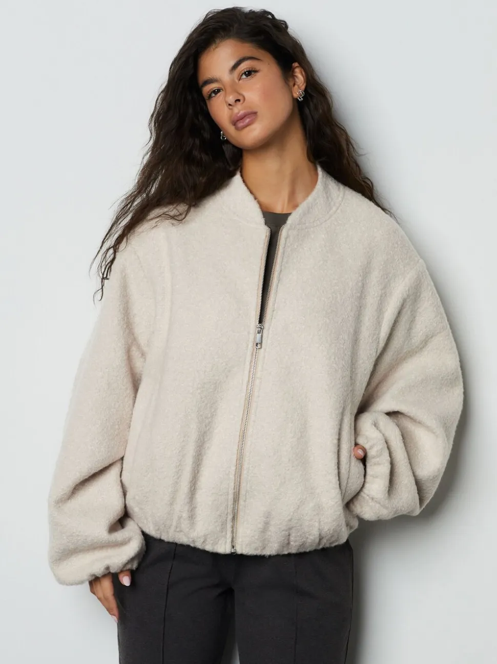 Crème - Coatigan Bomber Jacket
