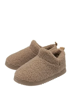 Crème - Dunlop Faux Fur Full Slippers