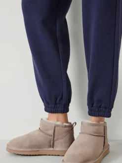 Crème - Hush Ultra Mini laarsjes van schapenvacht
