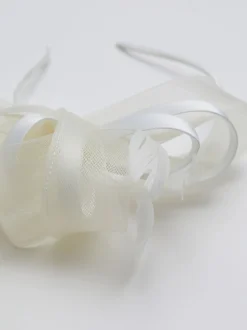 Crème - Jon Richard medium Fascinator hoofdband
