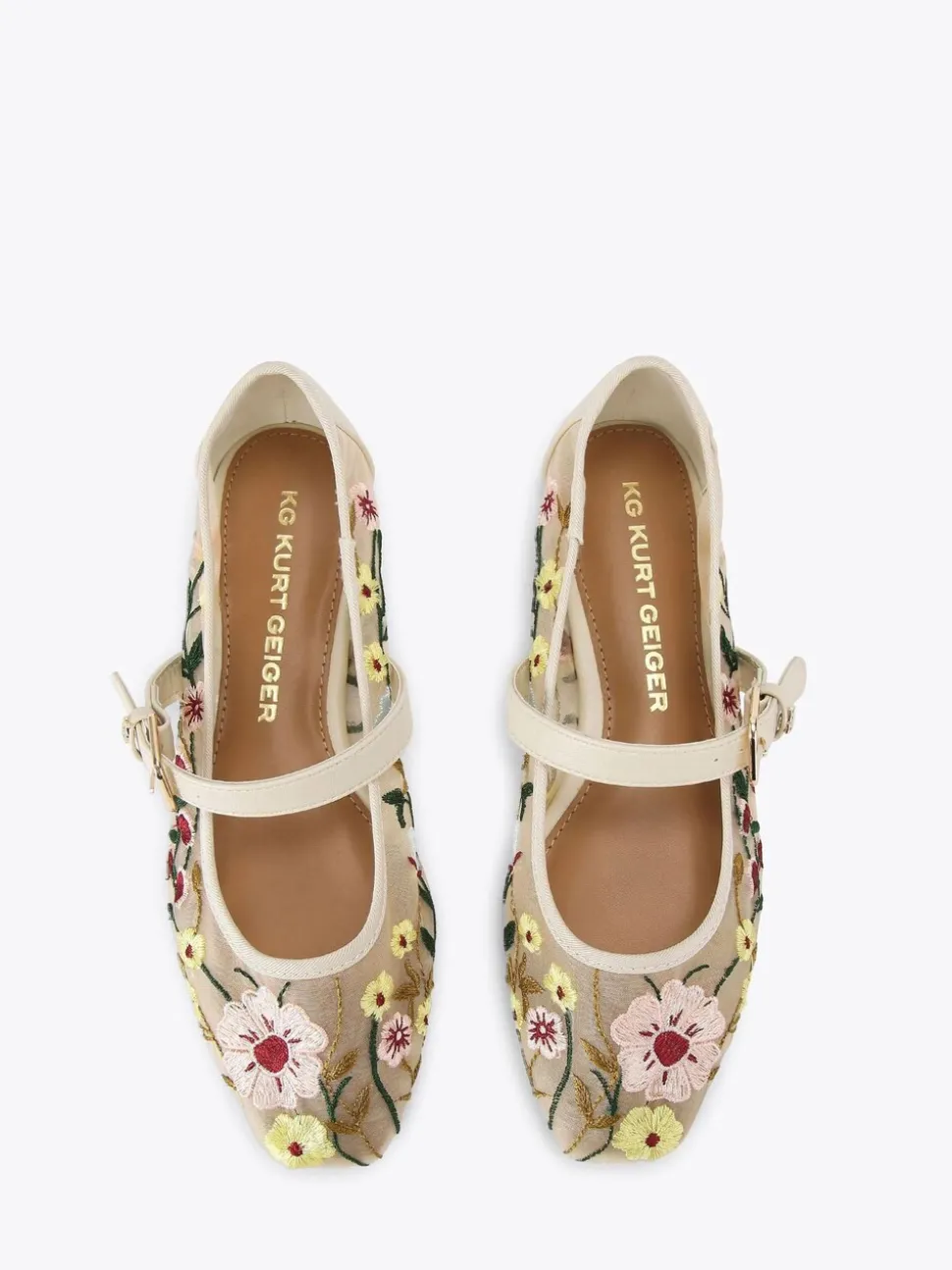 Crème - KG Kurt Geiger Nina Mesh Pumps