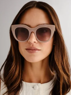 Crème - Le Specs Air Heart Sunglasses