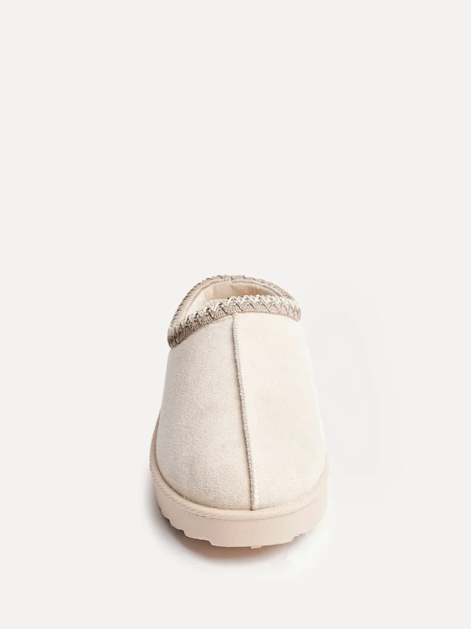 Crème - Linzi Tana Faux Suede Slip-On Slippers