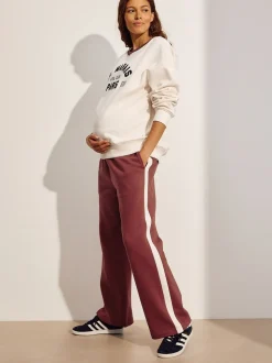 Crème - Maternity Graphic Sweatshirt