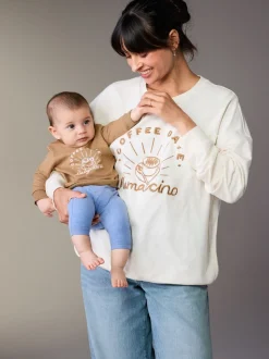 Crème - Maternity Mini Me Sweatshirt Set