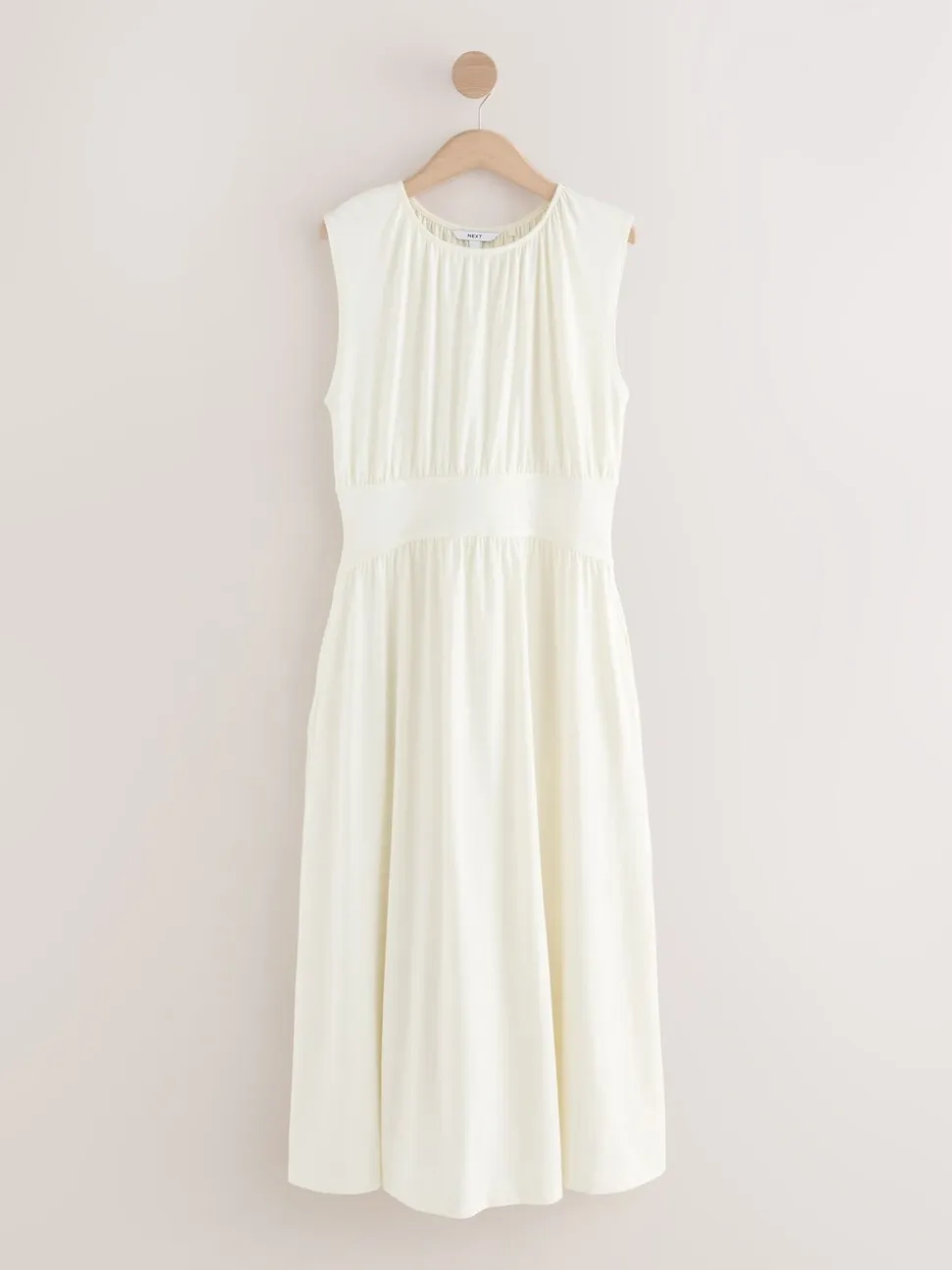 Crème - Midi-jurk