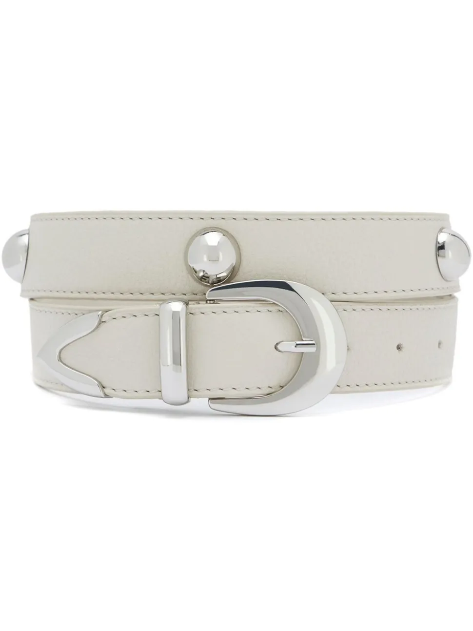 Crème - Mint Velvet - Opvallende leren riem