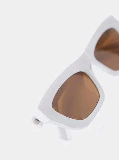 Crème - Mint Velvet Rectangular Sunglasses