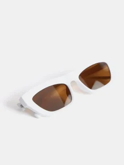 Crème - Mint Velvet Rectangular Sunglasses