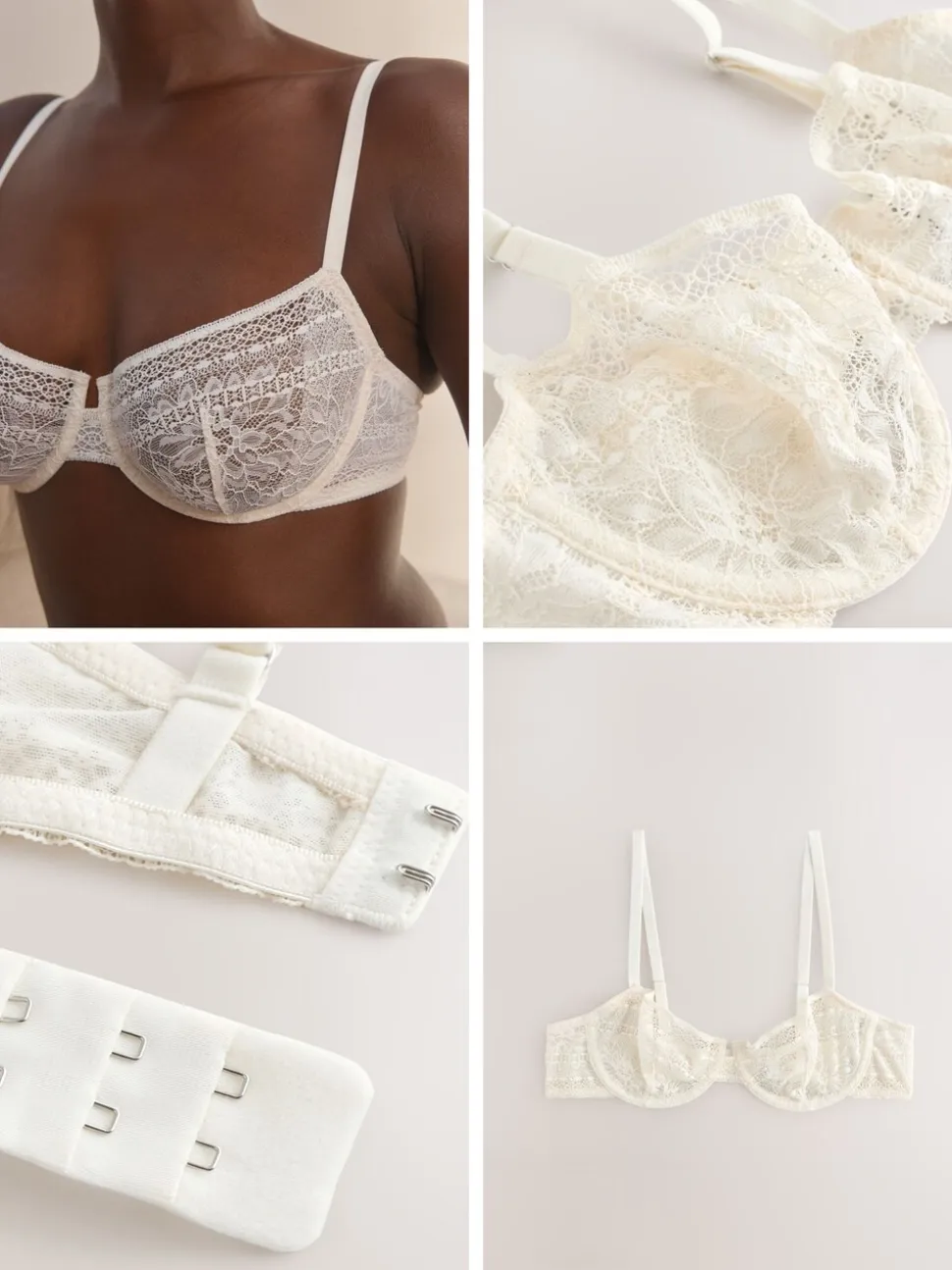 Crème - Premium Lace Bra