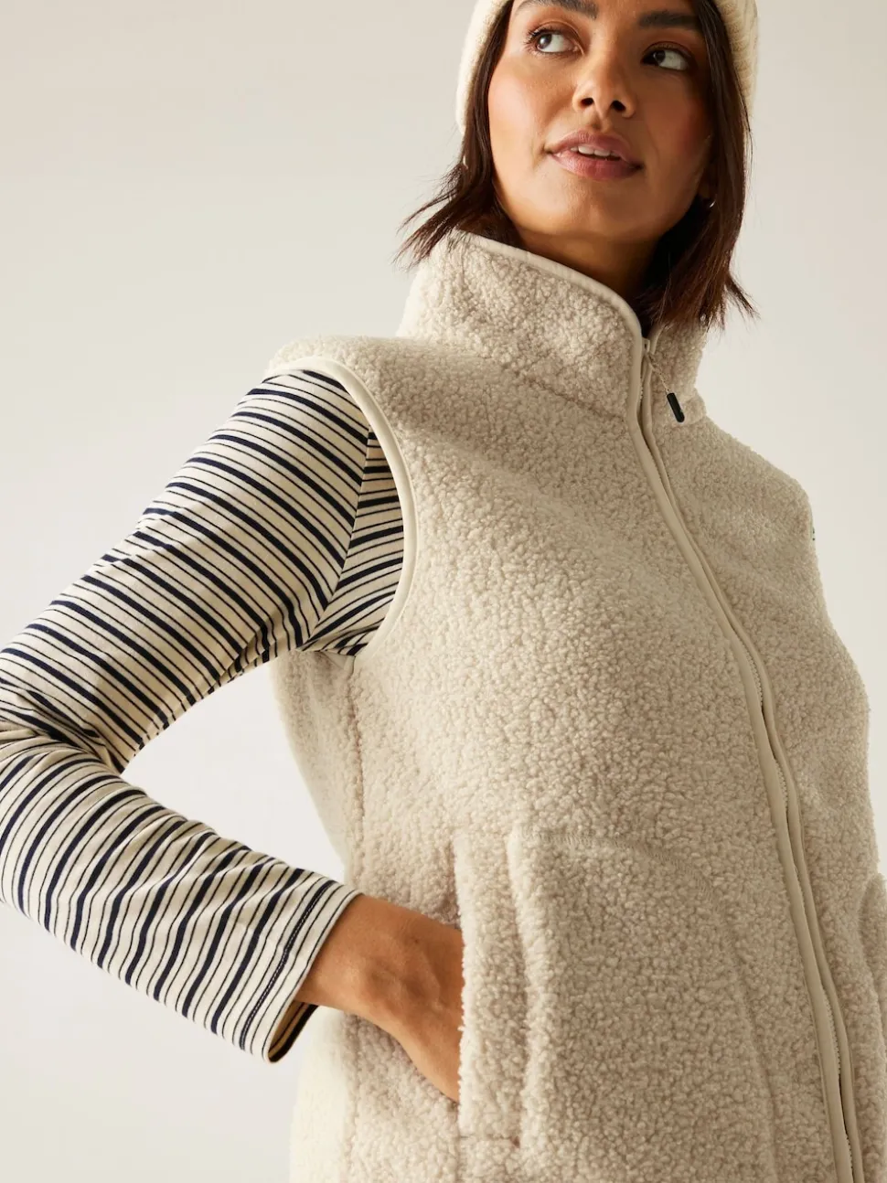 Crème - Regatta Frankie Borg Bodywarmer Fleece