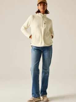 Crème - Regatta Womens Frankie Half Zip Fleece