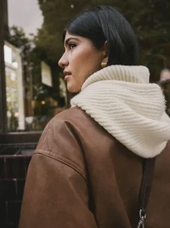 Crème - Ribbed Bonnet Hat