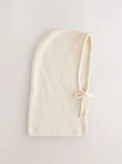 Crème - Ribbed Bonnet Hat