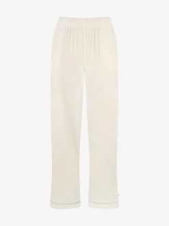 Crème - The Little Tailor luxe kerstpyjama van zacht aanvoelend velours