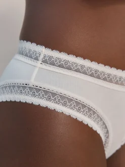 Crème - Ultiem comfort premium kanten en micromodal slipjes