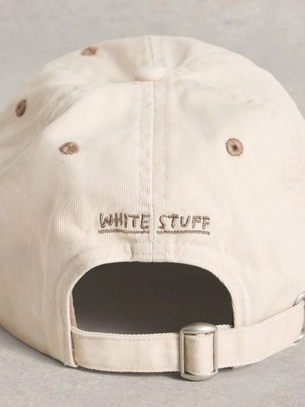 Crème - White Stuff 100% Cotton Baseball Cap