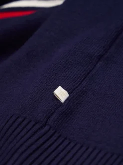 Crème licht - The Little Tailor 'Les Alps' Slim fit Crème lichte ski-Kerstmis Trui