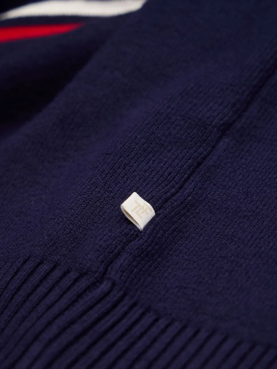 Crème licht - The Little Tailor 'Les Alps' Slim fit Crème lichte ski-Kerstmis Trui
