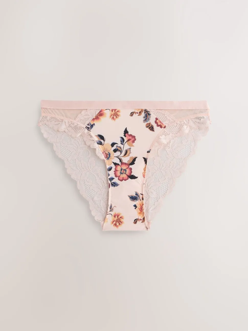 Crème print/marineblauw - Onderbroeken
