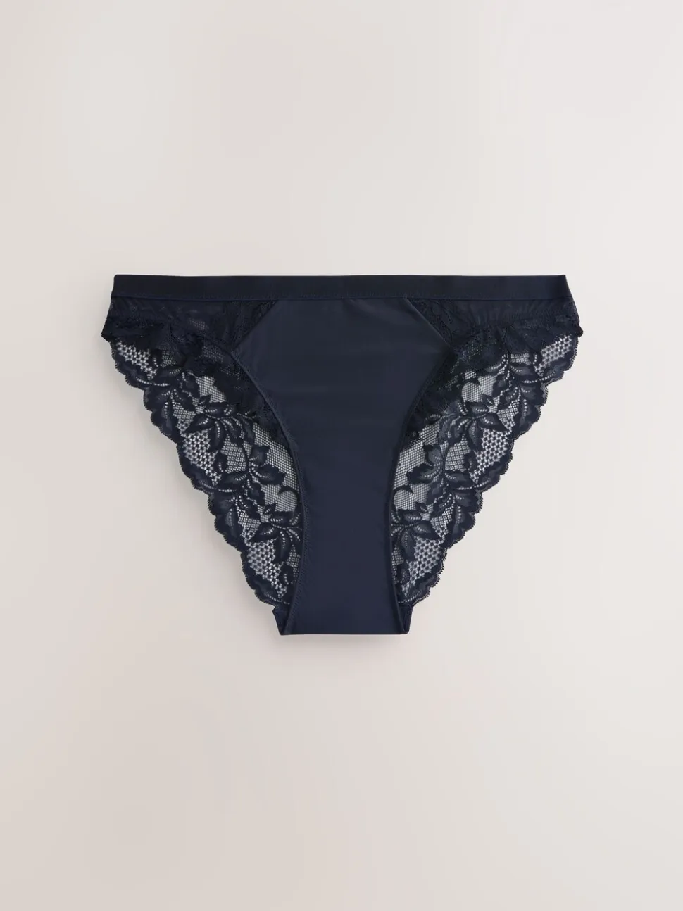 Crème print/marineblauw - Onderbroeken