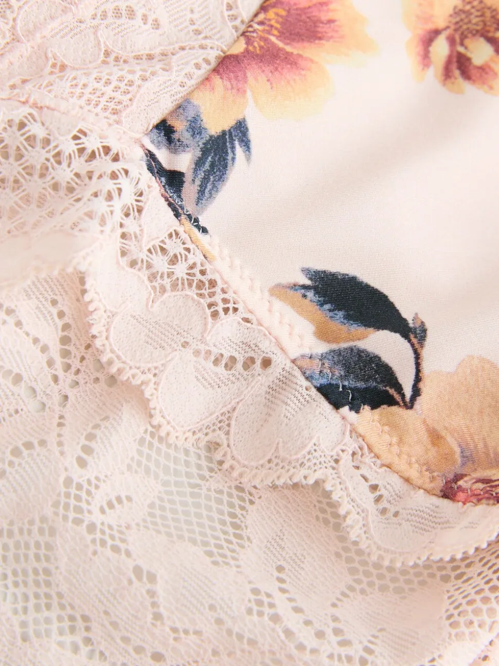 Crème print/marineblauw - Onderbroeken