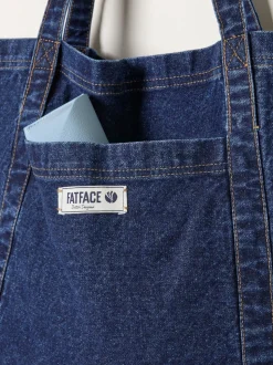 Denim donkerblauw - FatFace Pocket 100% Cotton Tote Bag