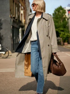 Denim donkerblauw - Mom Comfort Jeans met Stretch Column