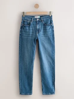 Denim donkerblauw - Mom Comfort Jeans met Stretch Column