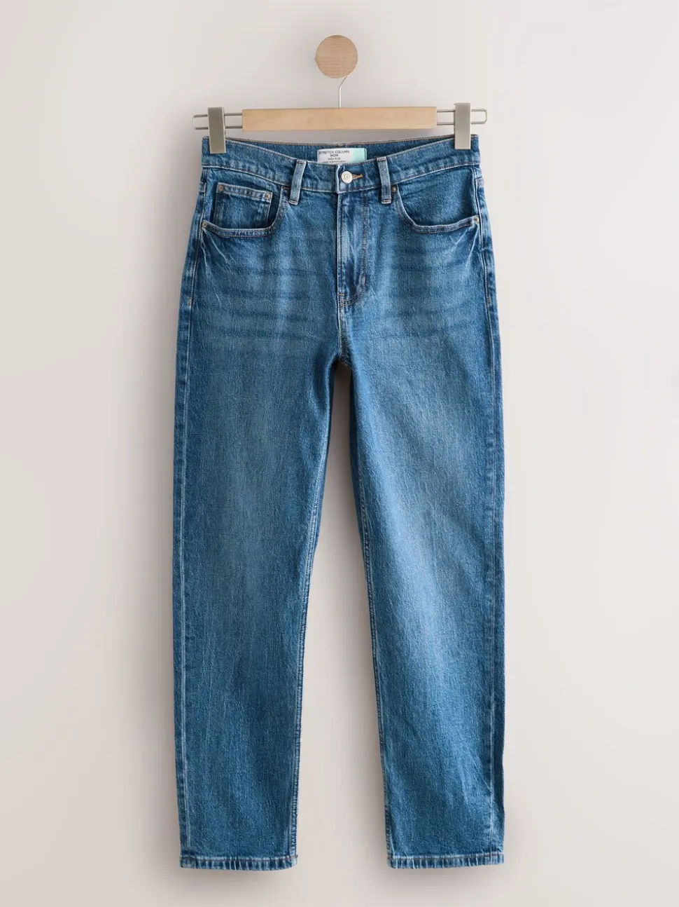 Denim donkerblauw - Mom Comfort Jeans met Stretch Column