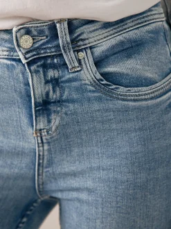 Denim midblauw - Superzachte skinny jeans