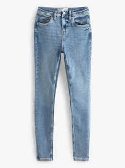 Denim midblauw - Superzachte skinny jeans