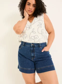 Denim vintage - FatFace 100% katoenen denim shorts