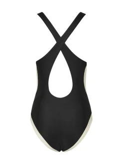 Denim zwart - Long Tall Sally sportief badpak met kleurvlakken