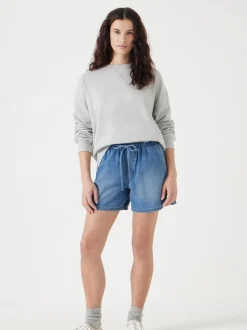 Denimblauw - Hush Betty Pull On Denim Shorts