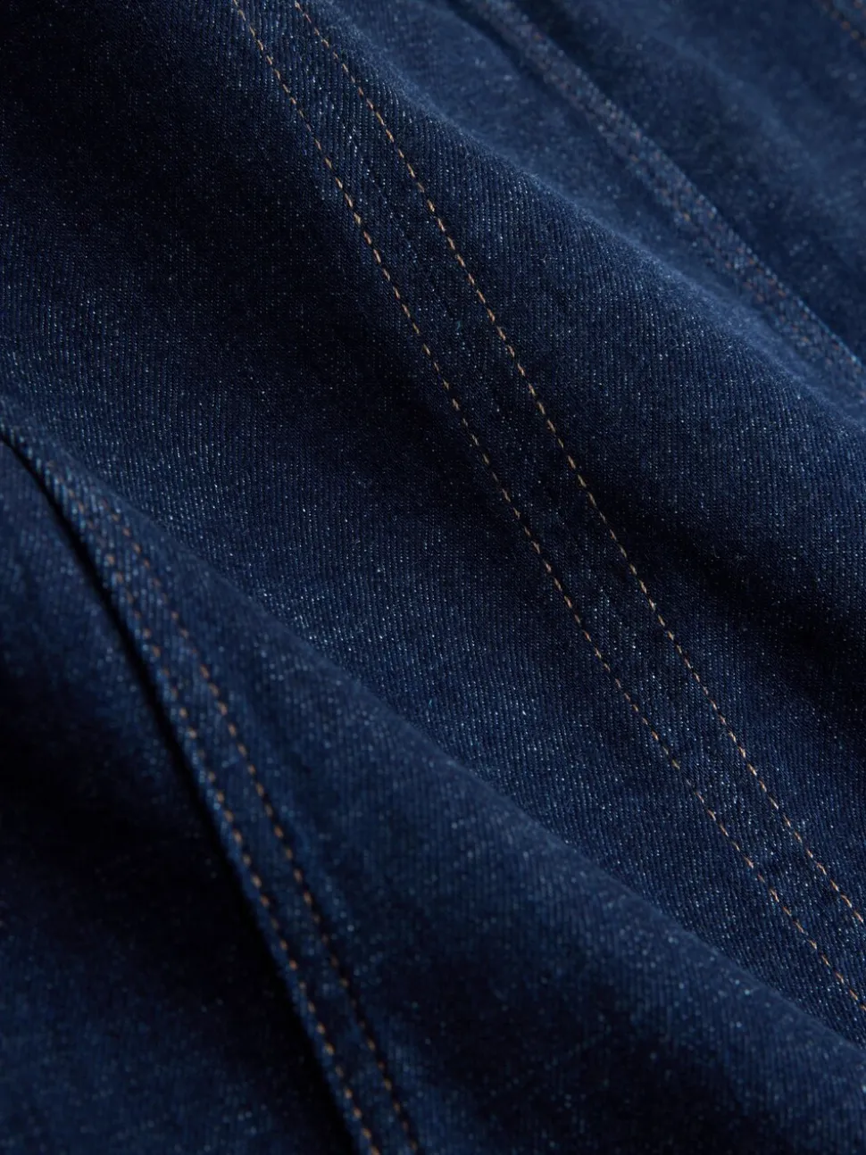 Denim-wassing - Hourglass Full Seamed Midi Skirt