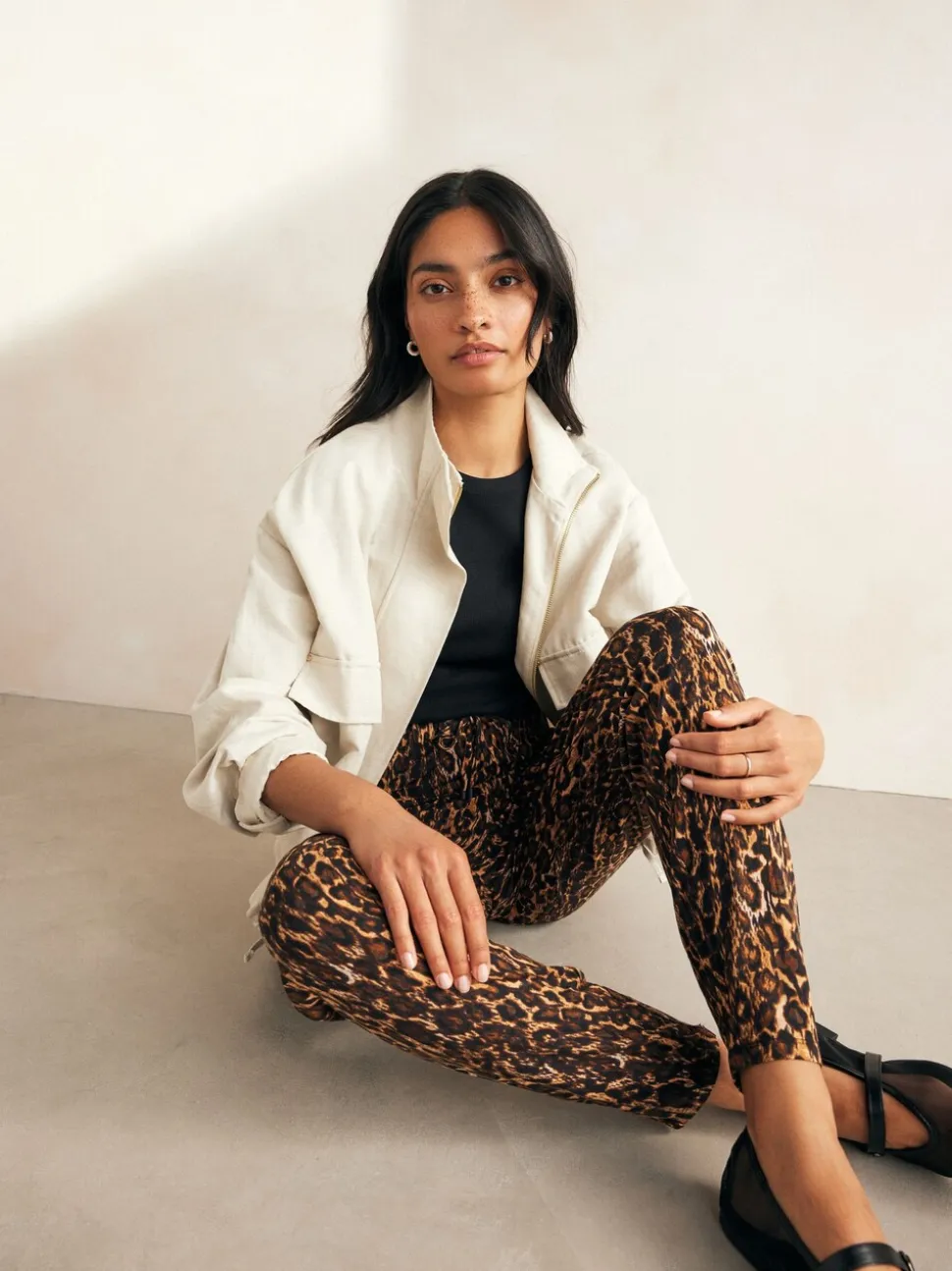 Dierenprint - Jersey joggingbroek