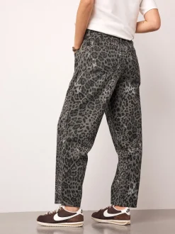 Dierenprint - Maternity Barrel Denim Jeans
