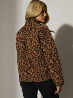 Dierenprint - South Beach Borg jack met korte rits