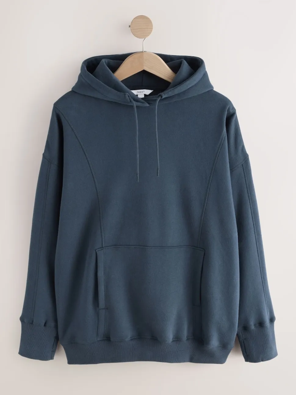 Donkerblauw - Active Longline Overhead Hoodie met superzacht naaddetail en zakken