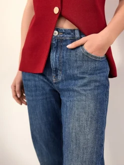 Donkerblauw - Authentieke jeans met bootcut