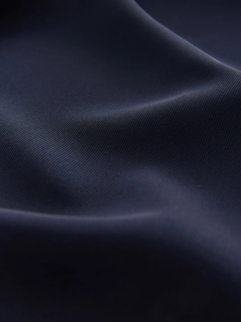 Donkerblauw - Broek met wijde pijpen en elastiek in de achterkant