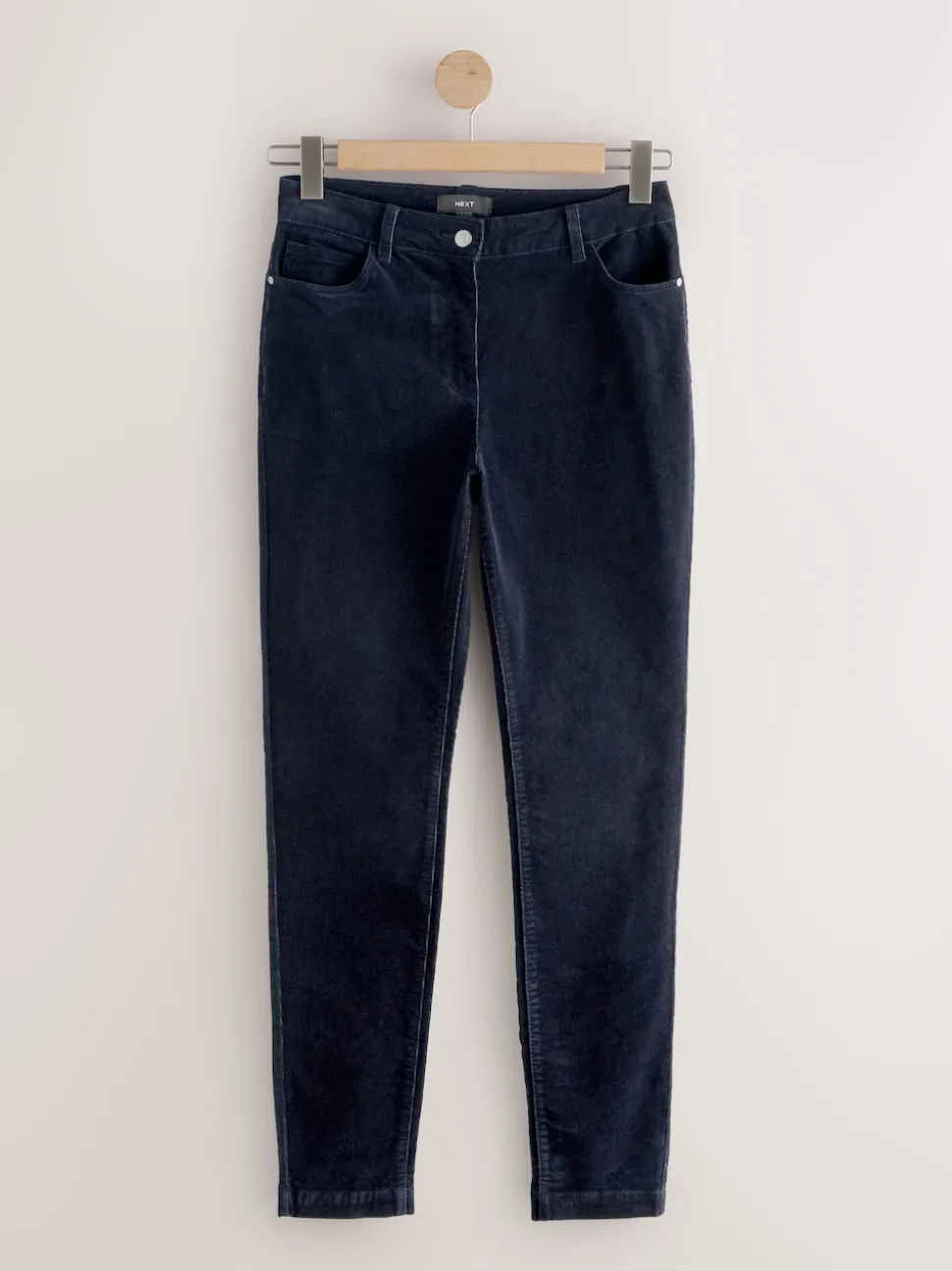 Donkerblauw - Corduroy skinny broek