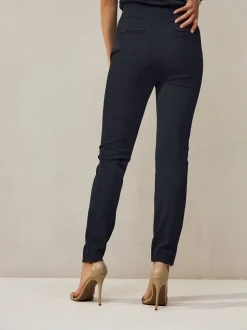 Donkerblauw - Corrigerende broek met grote zakken
