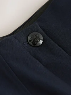 Donkerblauw - Corrigerende broek met grote zakken
