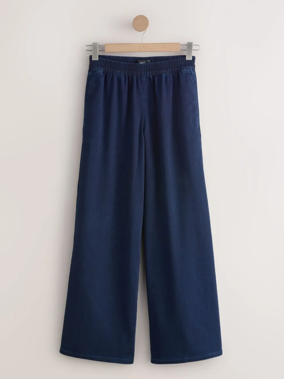 Donkerblauw - Denim jersey joggingbroek