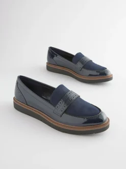 Donkerblauw - Forever Comfort® Brogue Instappers